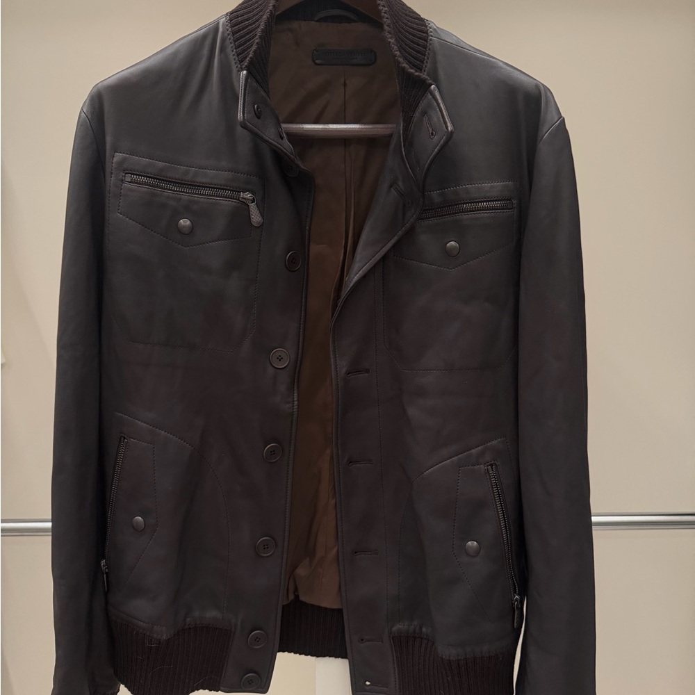 Men's Bottega Veneta Brown Leather Jacket